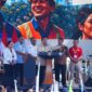 Panglima TNI Jenderal TNI Agus Subiyanto mendampingi Presiden RI Prabowo Subianto menghadiri Peringatan Hari Buruh Internasional