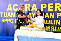 Komandan Lanud Sjamsudin Noor Kolonel Pnb Hilman L.P. Ambarita, M.M.S., meresmikan Satuan Pelayanan Pemenuhan Gizi