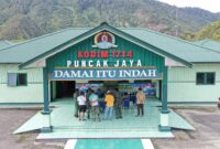 Kodim 1714/Puncak Jaya menggelar kegiatan Nonton Bersama (Nobar) pertandingan Piala Dunia 2026