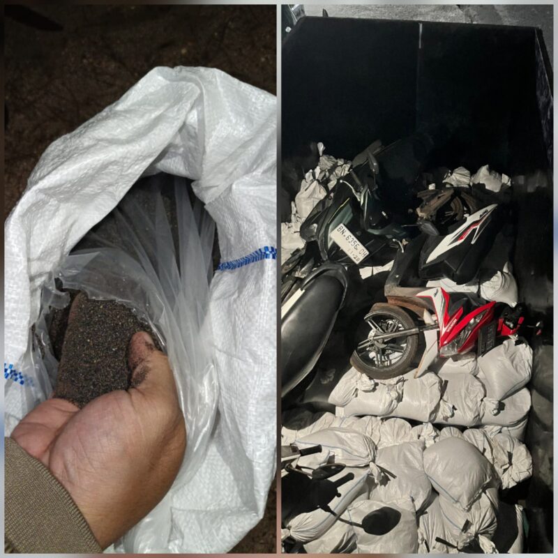 Tim Gabungan Satuan Lapangan (Satlap) Tri Cakti, Satgasus Satintelmar Pusintelal, dan Pos Air Kantung berhasil menggagalkan upaya penyelundupan