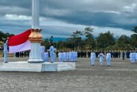 Peringatan Hari Lahir Pancasila Tahun 2026 yang digelar di Lapangan Pusat Pemerintahan Kabupaten Mimika
