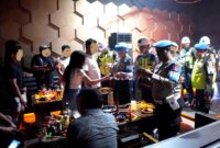 Tempat Hiburan Malam (THM) di wilayah Kota Banjarmasin menjadi sasaran razia gabungan