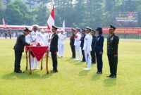 Panglima TNI Jenderal TNI Agus Subiyanto memimpin Upacara Prasetya Perwira (Praspa) Pendidikan Pembentukan Perwira (Diktukpa) TNI Integratif Tahun Anggaran 2026 dan melantik 1.737 perwira remaja TNI