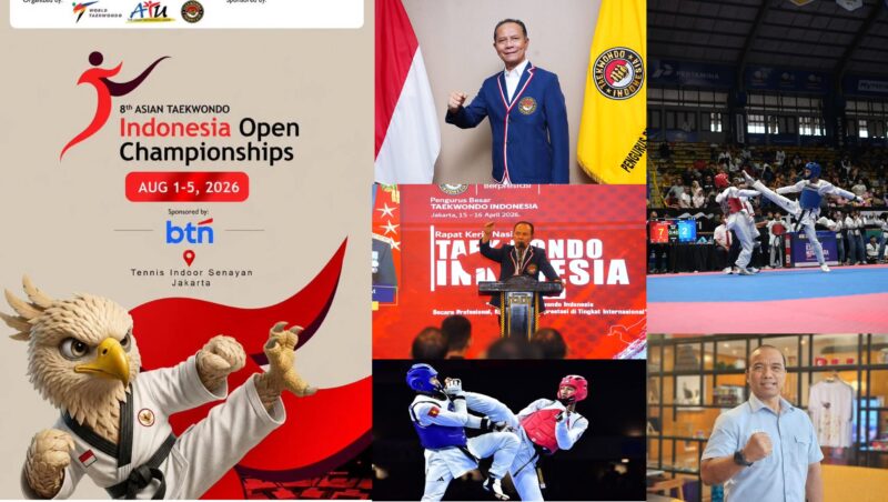 PBTI akan menjadi tuan rumah pada kejuaraan 8th Asian Taekwondo Indonesia Open Championships 2026 yang akan digelar pada 1-5 Agustus 2026