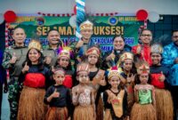 Gedung Sekolah Minggu diresmikan langsung oleh Panglima Komando Operasi TNI Habema, Mayjen TNI Yudha Airlangga
