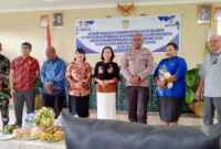 Babinsa Koramil 1710-03/Kuala Kencana, Serma Rusdiono, menghadiri kegiatan Sosialisasi Penumbuhan Kesadaran Keluarga dalam Peningkatan Derajat Kesehatan Keluarga dan Lingkungan melalui penerapan Perilaku Hidup Bersih dan Sehat