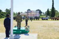 Program TNI Manunggal Membangun Desa (TMMD) ke-129 Kodim 1505/Tidore resmi dibuka bertempat di Lapangan Kecamatan Wasile Tengah