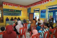 Satgas TMMD ke-129 Kodim 1505/Tidore bekerja sama dengan Puskesmas Lolobata menggelar penyuluhan Keluarga Berencana (KB) kesehatan