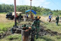 Program TNI Manunggal Membangun Desa (TMMD) ke-129 Kodim 1505/Tidore terus menghadirkan solusi nyata bagi kebutuhan masyarakat