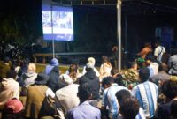 Kodim 1710/Mimika menggelar kegiatan nonton bareng (nobar) Final Piala Dunia 2026 antara Timnas Spanyol melawan Timnas Argentina