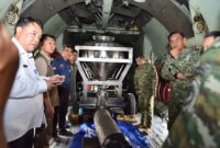 TNI kembali mengirimkan satu unit pesawat Hercules C-130 (A-1328) dari Lanud Halim Perdanakusuma menuju Lanud Syamsudin Noor, Banjarmasin