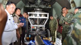 TNI kembali mengirimkan satu unit pesawat Hercules C-130 (A-1328) dari Lanud Halim Perdanakusuma menuju Lanud Syamsudin Noor, Banjarmasin