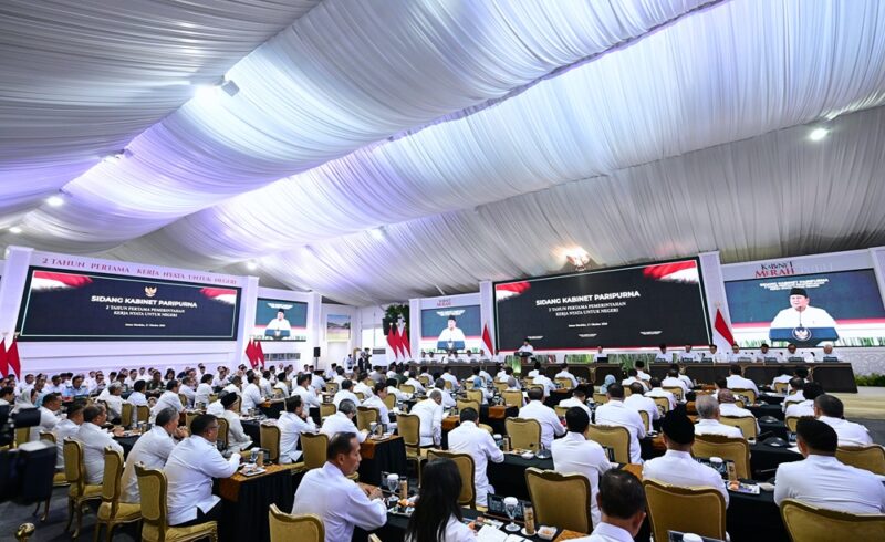 Panglima TNI Jenderal TNI Agus Subiyanto menghadiri Sidang Kabinet Paripurna (SKP) bertema Dua Tahun Pertama Pemerintahan Kerja Nyata untuk Negeri yang dipimpin Presiden RI Prabowo Subianto