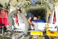 TNI mengerahkan pesawat Hercules dari Pangkalan TNI AU Halim Perdanakusuma, Jakarta Timur, untuk mengirimkan 3,6 ton dry ice ke Banjarmasin, Kalimantan Selatan, dan Palembang